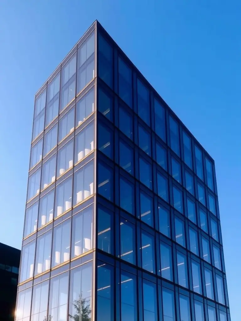 An image of a modern office building, representing real estate investment opportunities.